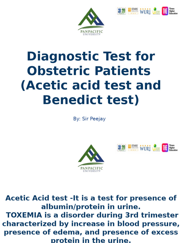 Acetic+Acid+test+and+Benedict+test+ | PDF