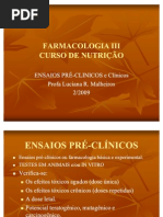 Aula Ensaios Pre Clinicos e Clinicos