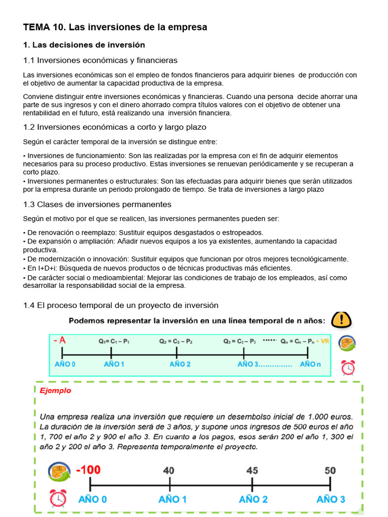 Inversiones Empresariales: Tipos y Métodos | PDF | Business | Inversiones
