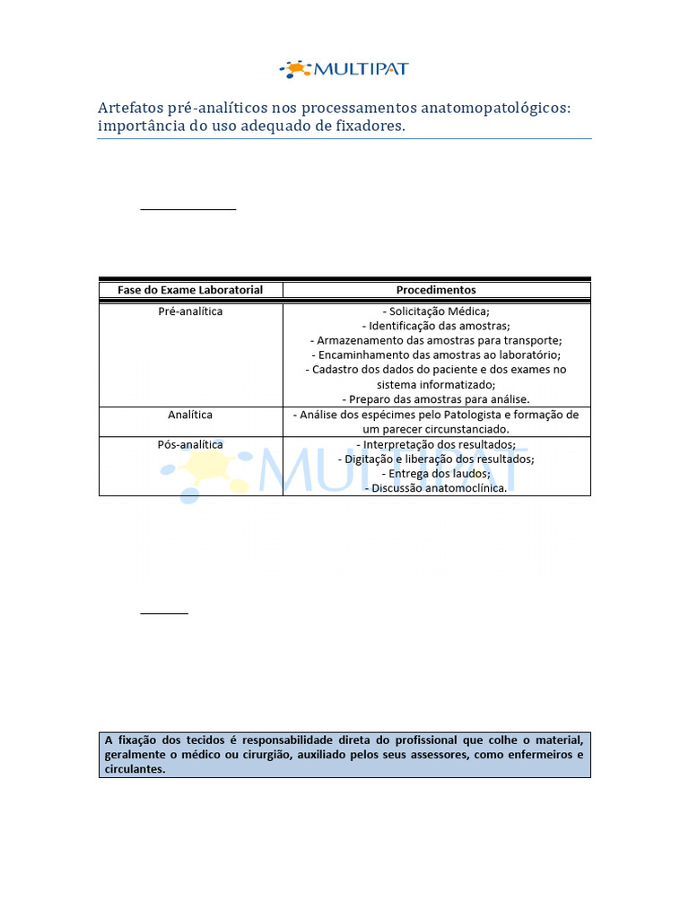 Importância da Formalina Tamponada Neutra | PDF | Formaldeído | DNA