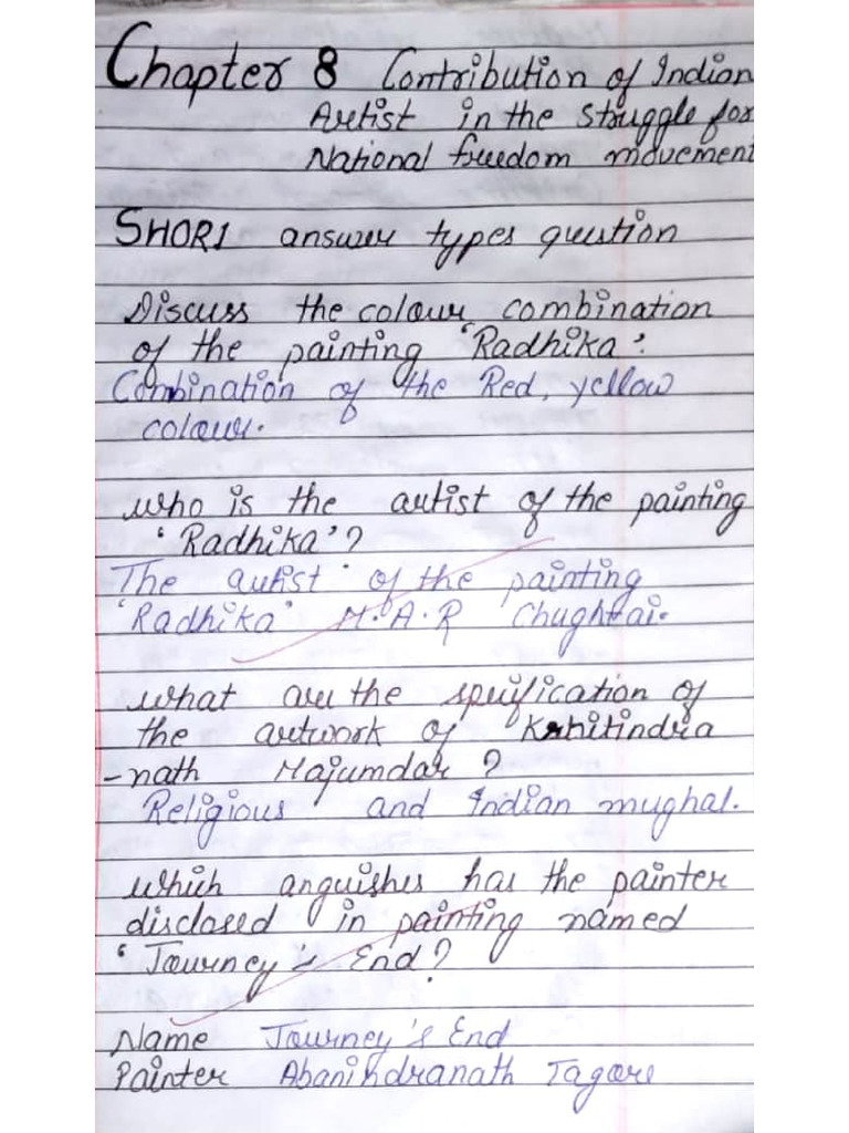 12th Class Chapter 8 Question Answer Pdf