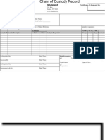 Chain of Custody