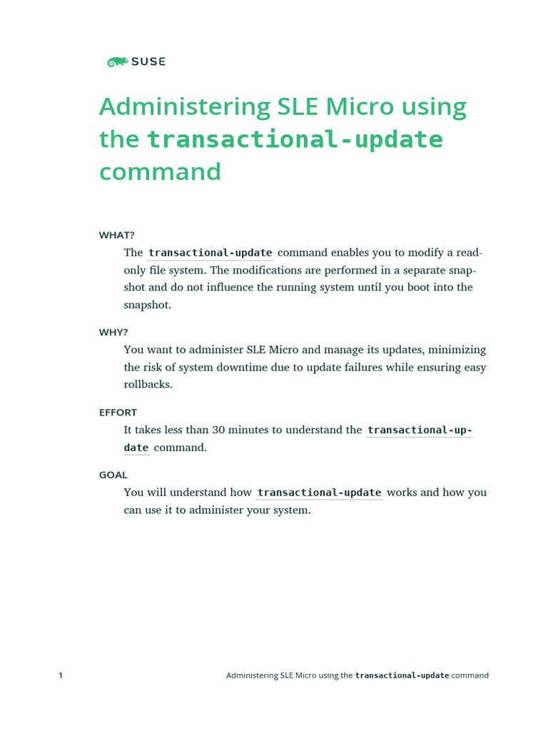 Transactional-Updates en | PDF | Markup Language | Free Software