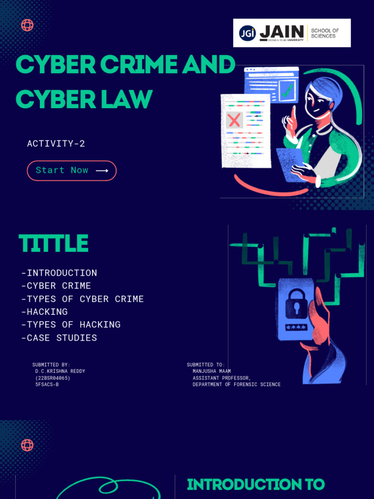 Hacking and Cyber Law Overview | PDF | Cybercrime | Security Hacker