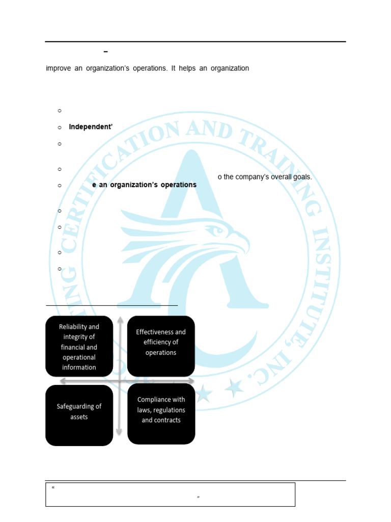 Internal Audit Overview and Functions | PDF | Internal Audit | Audit
