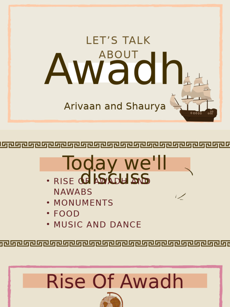 Awadh: Culture, History, and Cuisine | PDF