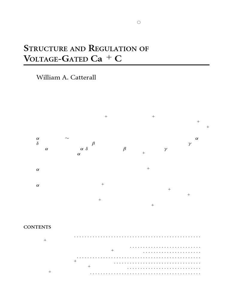 Regulation of Voltage-Gated Ca2+ Channels | PDF | Ion Channel | Calcium ...