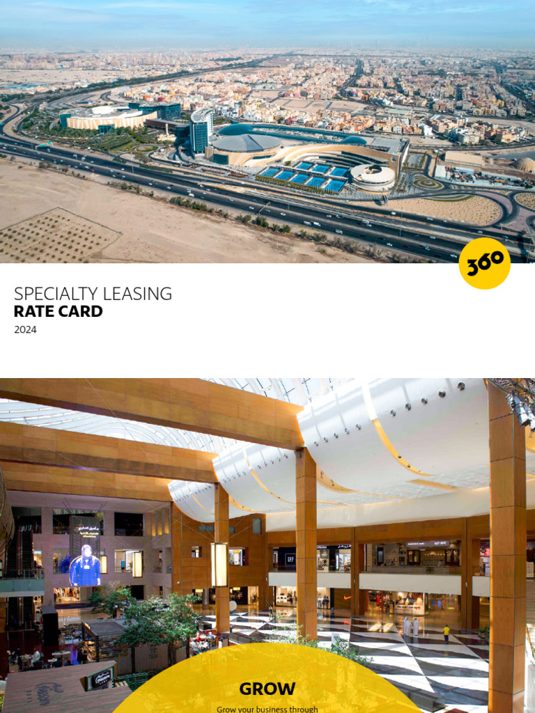 Specialty Leasing Rate Card 2024 | PDF | Business | Marketing