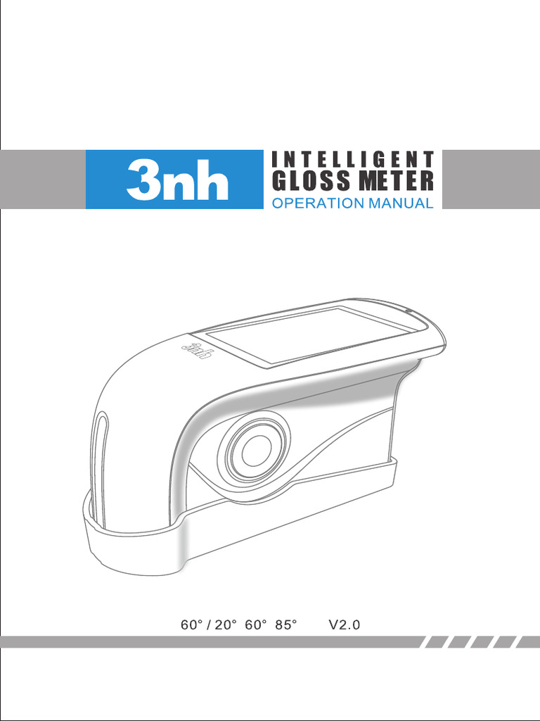 Gloss Meter NHG Series Instruction Manual | PDF