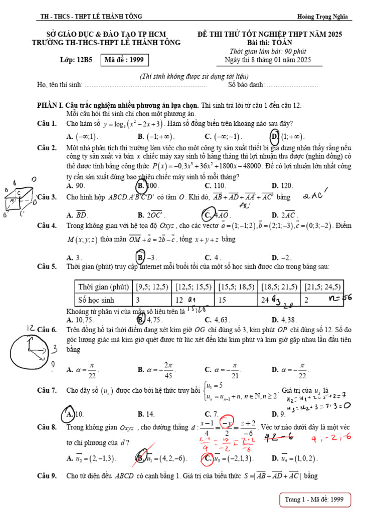 đề thi 1 | PDF