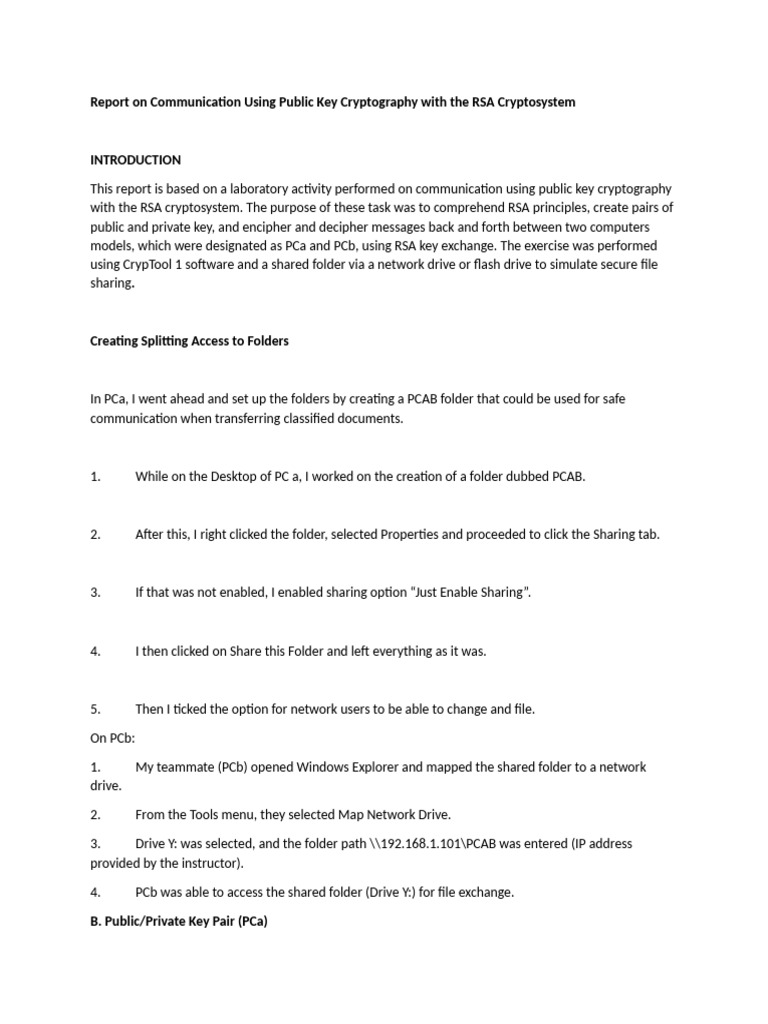 Rsa Lab1 | PDF | Public Key Cryptography | Key (Cryptography)