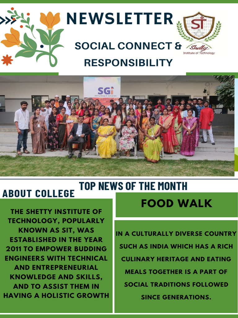 White and Green Professional Nature Sustainability Newsletter | PDF