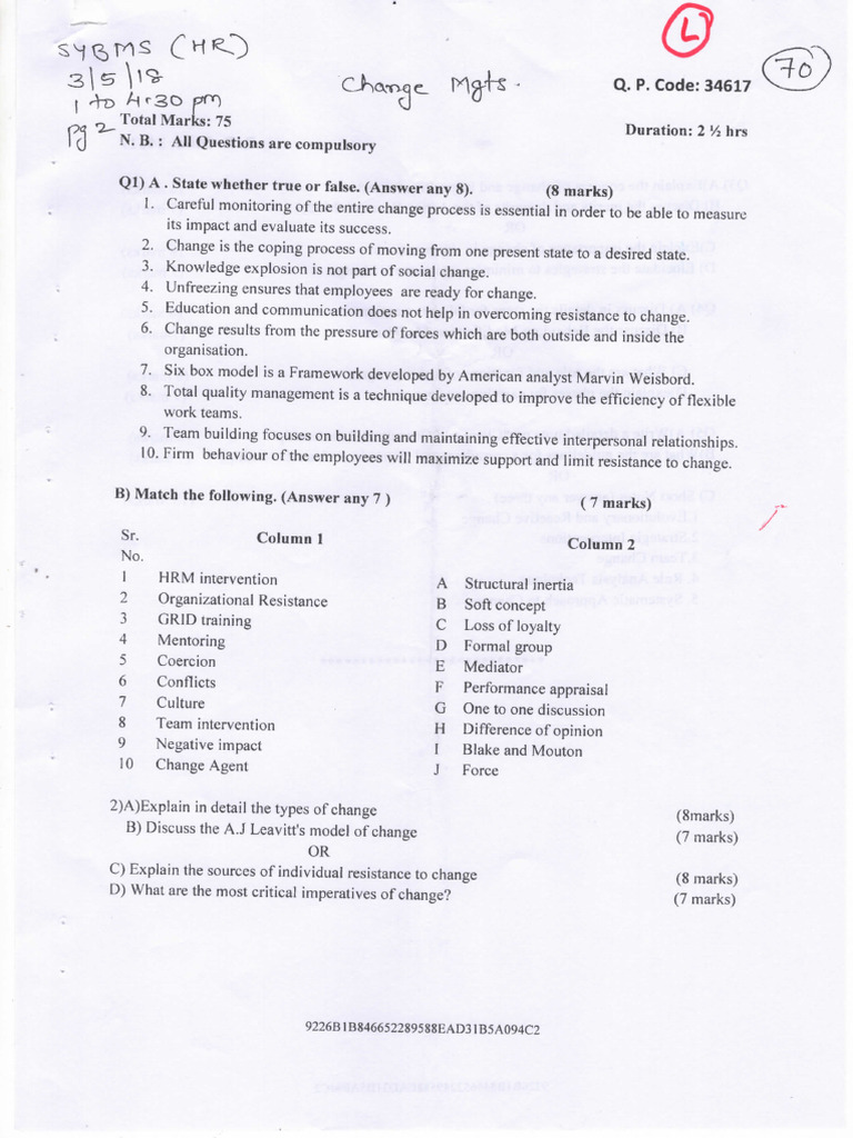 Change Managements | PDF
