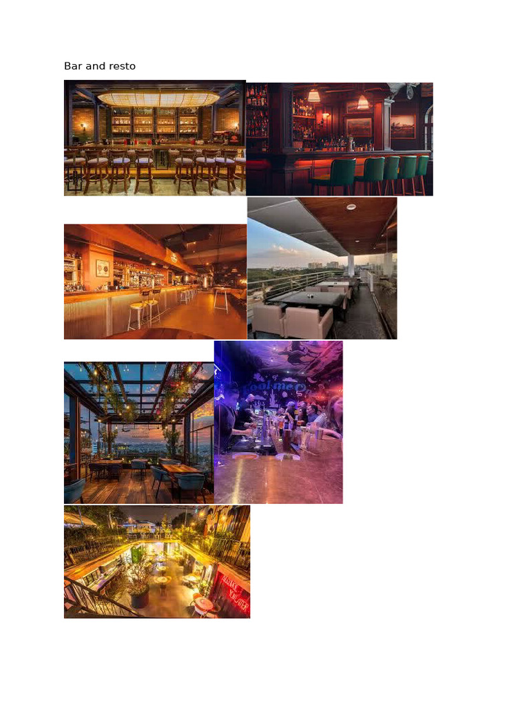 Bar and resto | PDF