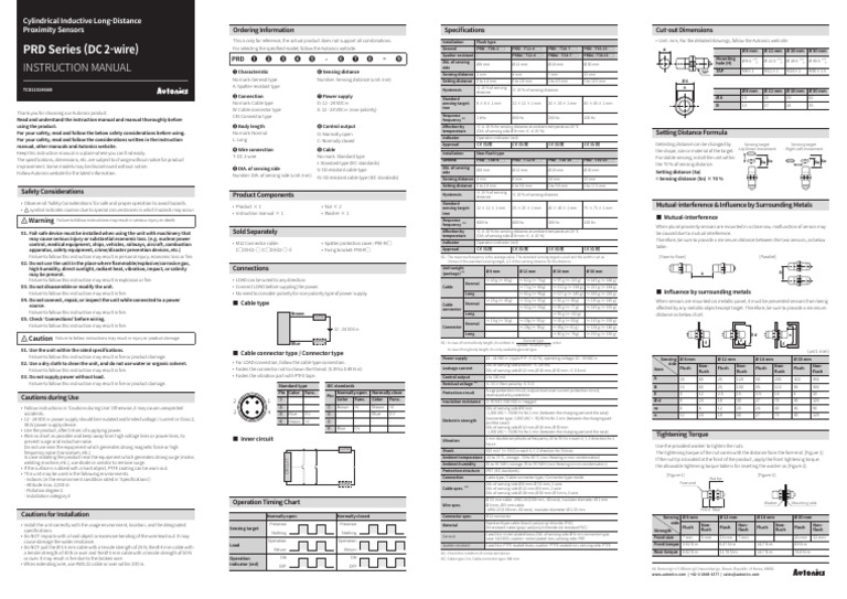 PRD DC 2-Wire EN TCD210246AB 20230403 INST W | PDF | Electrical ...