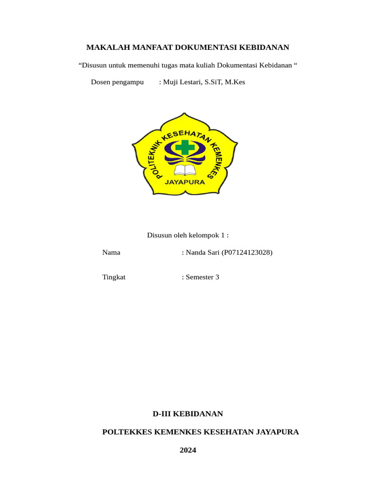 Makalah MANFAAT DOK KEB | PDF