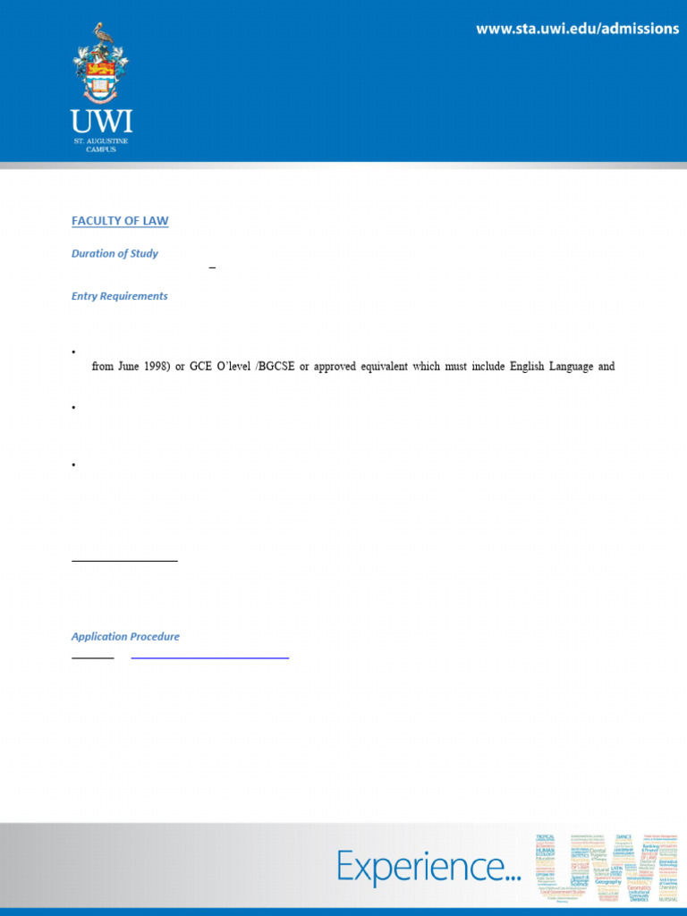 LLB Program Admission Requirements | PDF