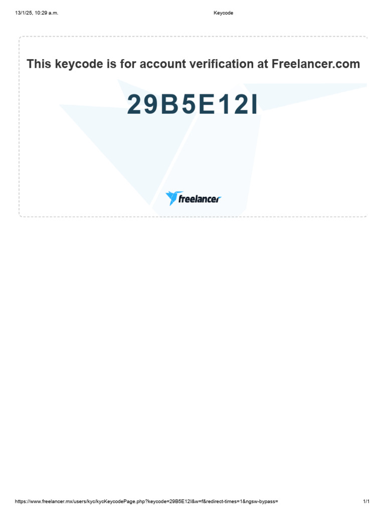 Freelancer.com Account Keycode | PDF