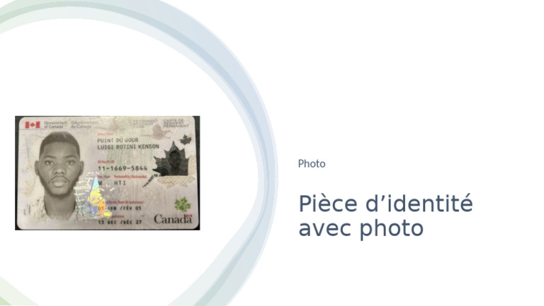 Pièce D'identité Avec Photo | PDF