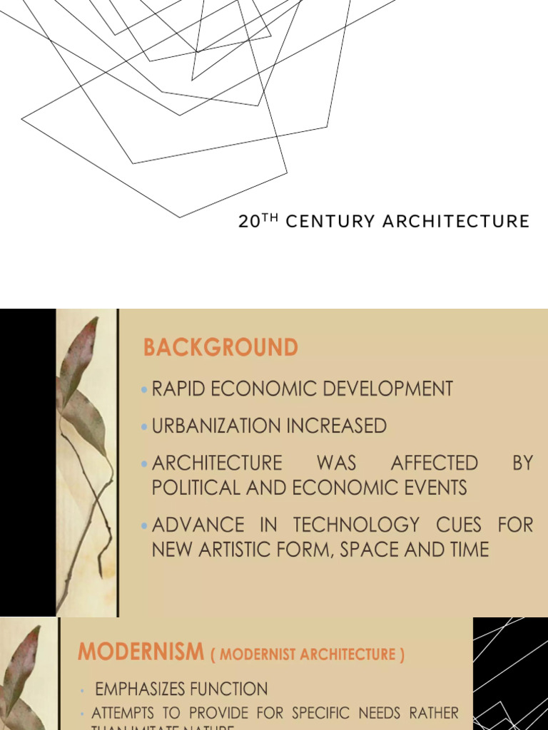 20th Century Architecture | PDF