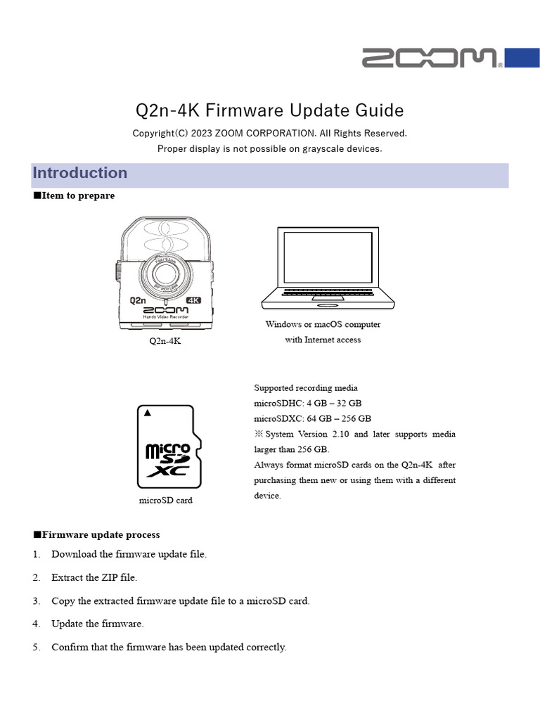 Q2n-4K Firmware Update Instructions | PDF | Computer File | Zip (File ...