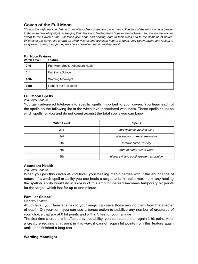 Full Moon | PDF