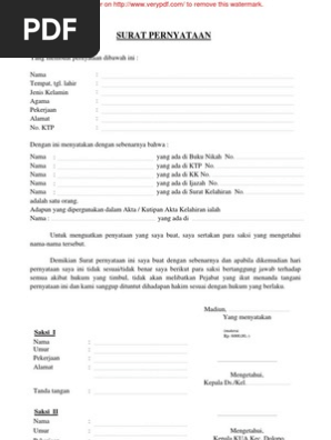 Surat Keterangan Perbaikan Nama