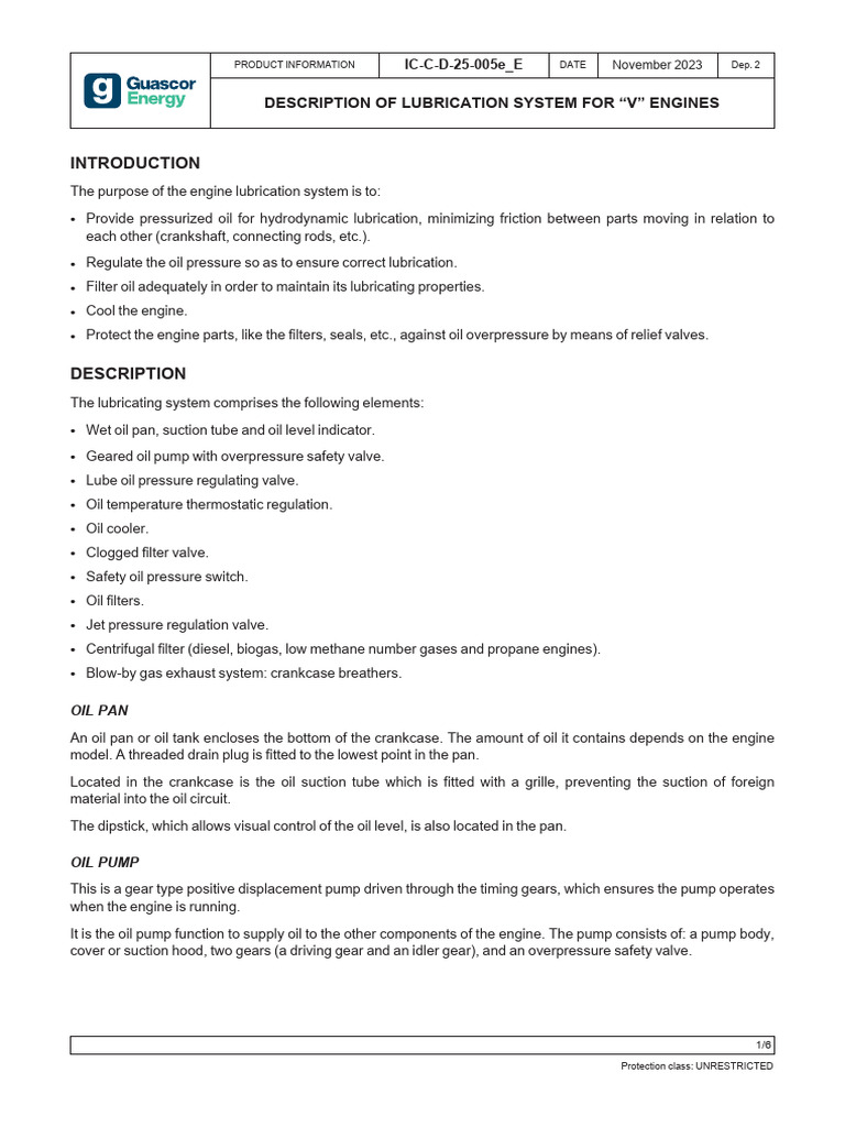 Reference - Lubrication System Operations | PDF | Pump | Valve