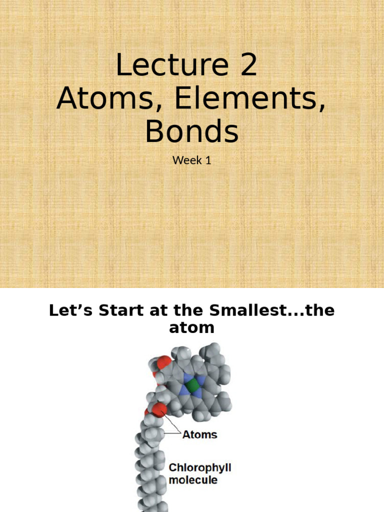 Lecture 2 Atoms, Molecules and Compounds Annotated2 | PDF | Chemical ...
