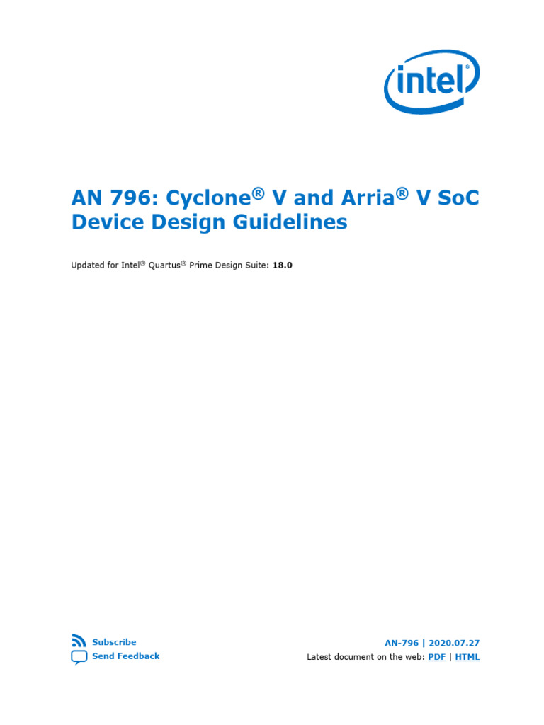 An CV Av Soc DDG | PDF | Field Programmable Gate Array | System On A Chip