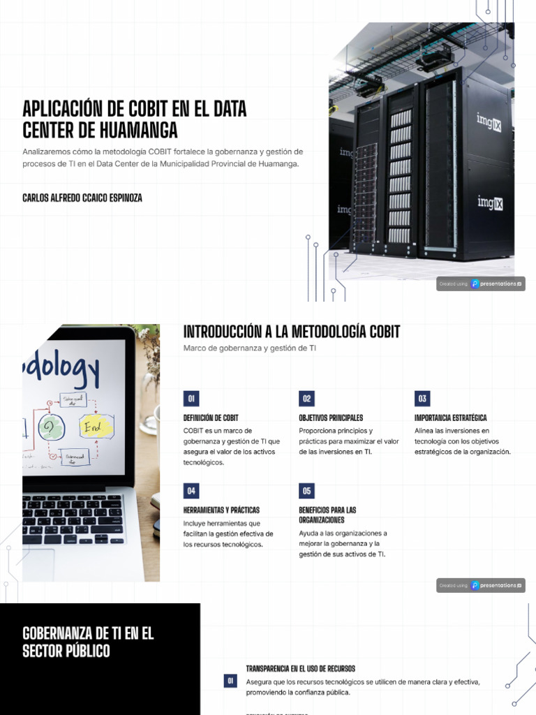 Application of COBIT Methodology in Huamanga Data Center | PDF