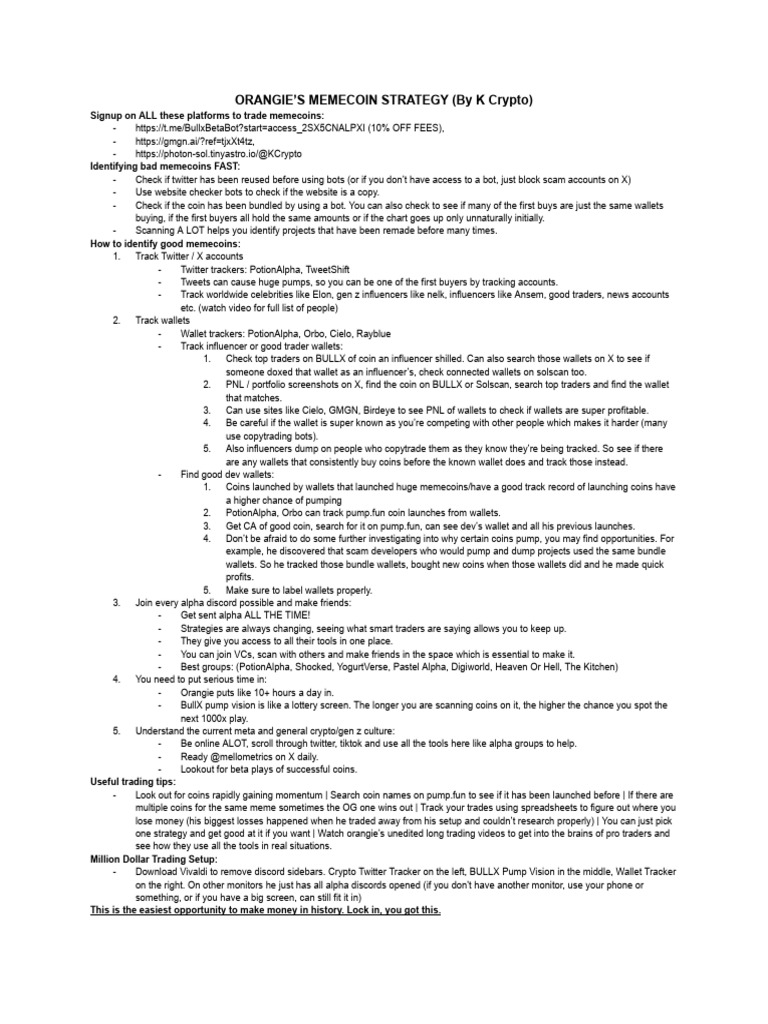 Orangie Strategy | PDF