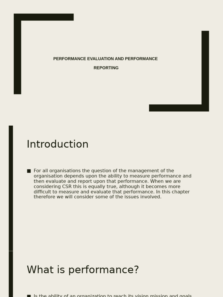 Performance Evaluation and Reporting Guide | PDF | Audit | Evaluation