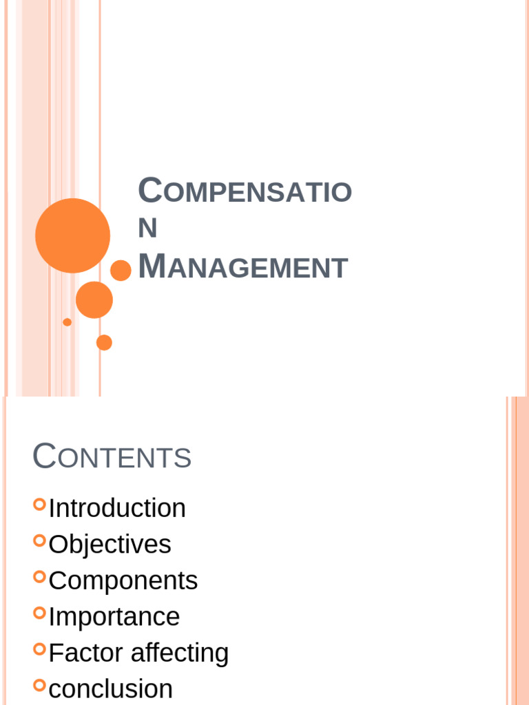 Effective Compensation Management Guide | PDF