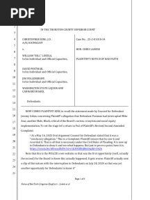 KingCast v. Vollendroff, Postman, Lukela and WSLCB Free Press Free Speech Right To Petition Lawsuit