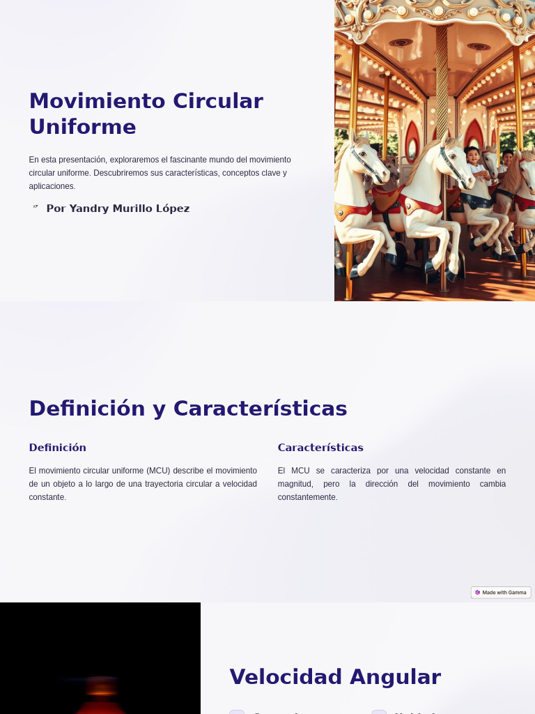 Movimiento Circular Uniforme: Claves y Aplicaciones | PDF | Fuerza ...