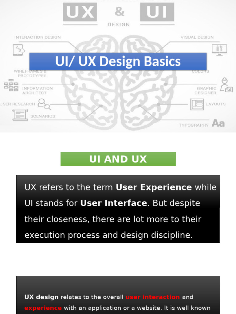 UI/UX Design Fundamentals Explained | PDF | User Interface | Computing