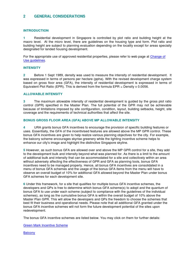 URA Guideline PDF Parking Lot Basement