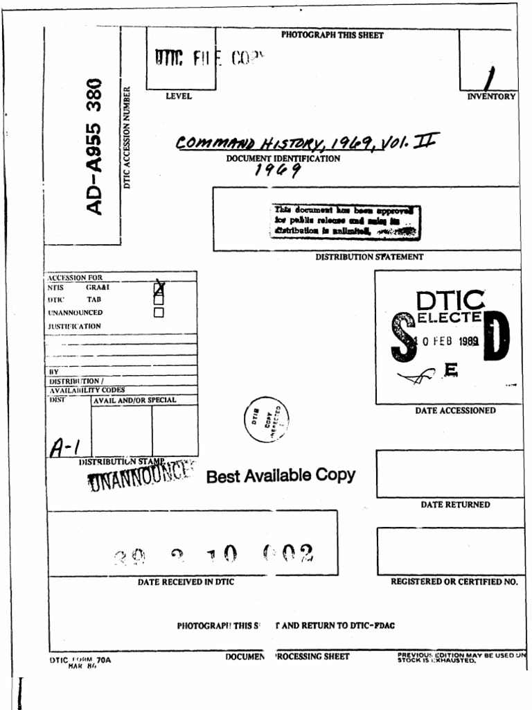 ダンジョンズ＆ドラゴンズ -ミスタラ英雄戦記- Command History 1969 Volume II | PDF | Indochina Wars | Warfare