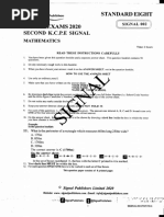 Grade 8 Mathematics End Term 1 2025 Exam | PDF