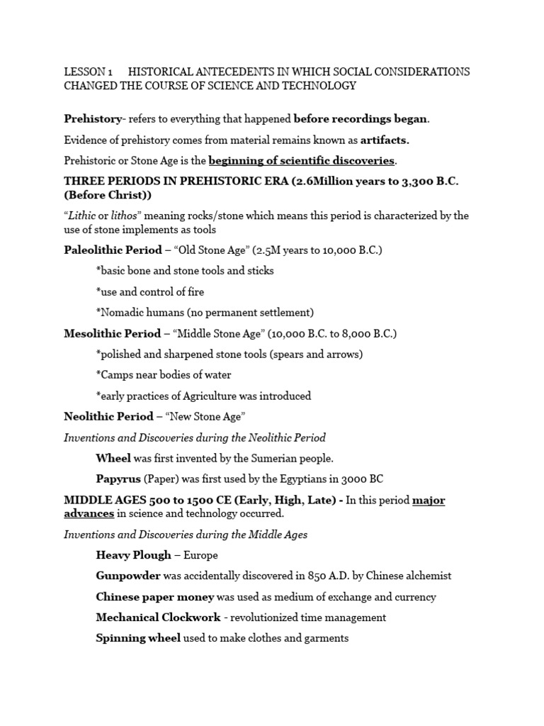 Historical Impact on Science & Technology | PDF | Id | Heliocentrism