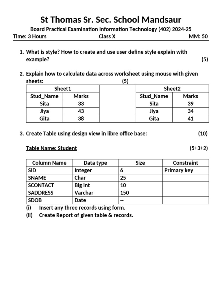 X Board Practical 10 Jan | PDF | Computer Programming | Software ...