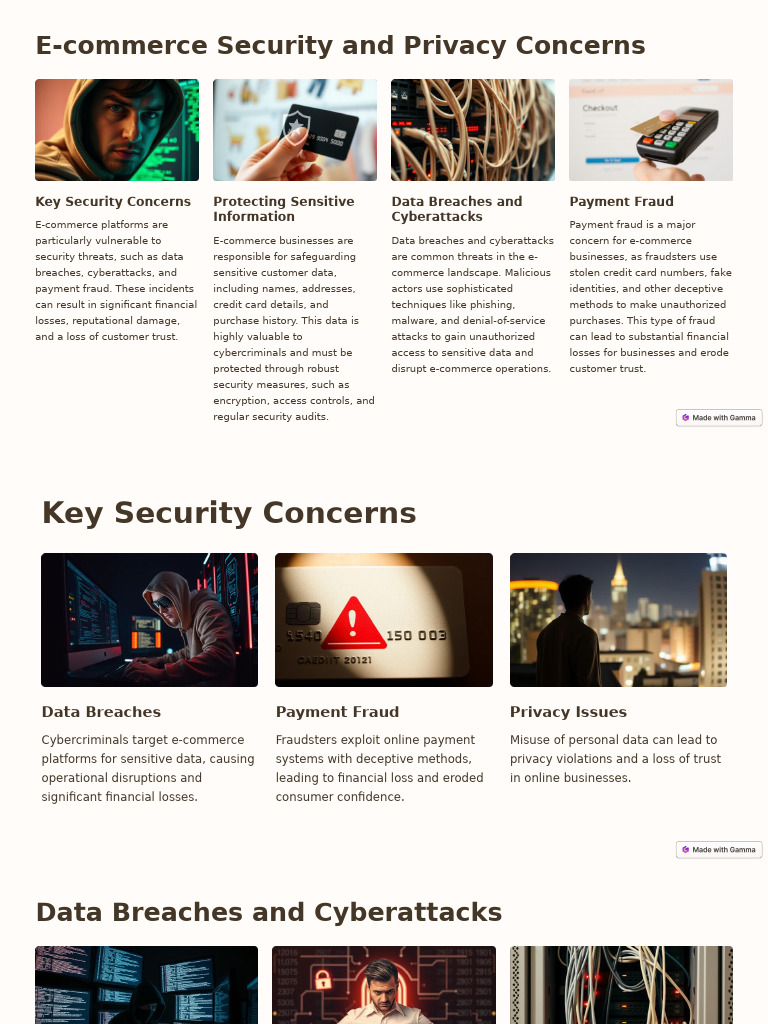 E Commerce Security And Privacy Concerns Pdf Security Computer