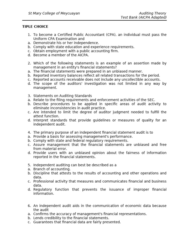 Chapter 1 6 - Review Assignment | PDF | Auditor's Report | Audit