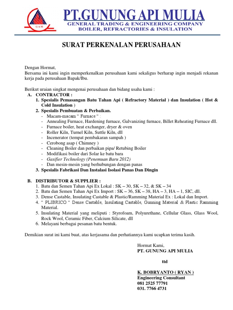 Contoh Email Surat Perkenalan Perusahaan - Terbaru 10