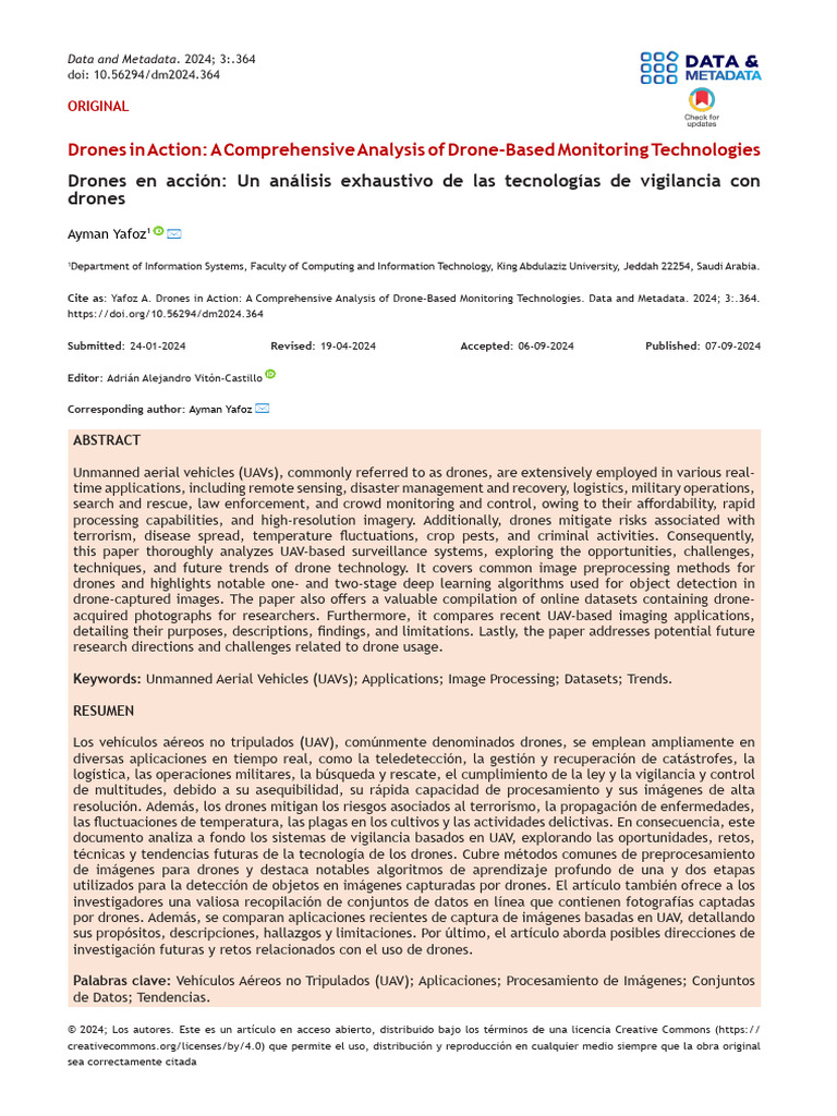 UAV Surveillance Technologies Overview | PDF | Unmanned Aerial Vehicle ...