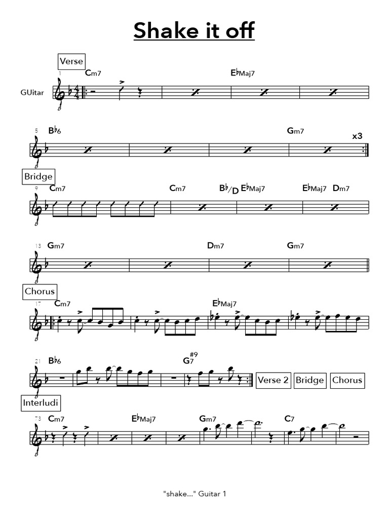 Shake BB Guitar | PDF