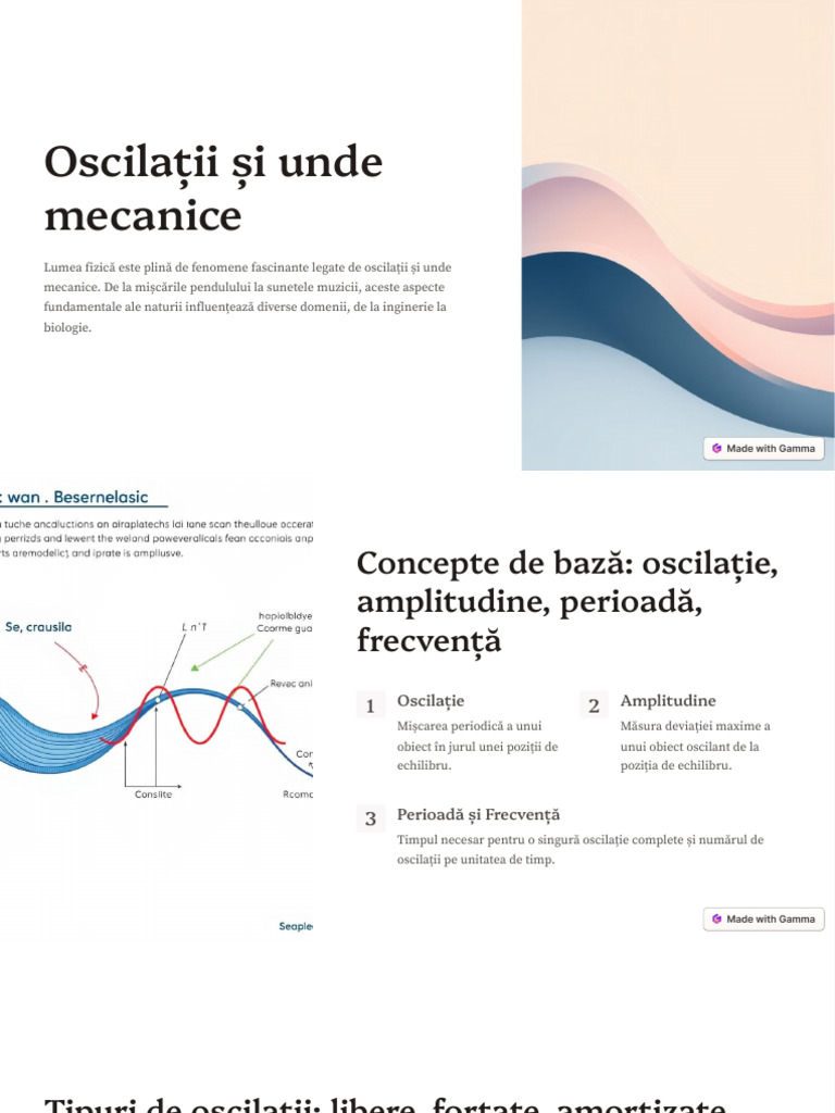 Oscilatii Si Unde Mecanice | PDF