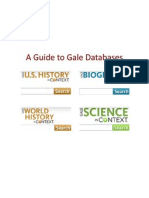 Guide To Gale Databases