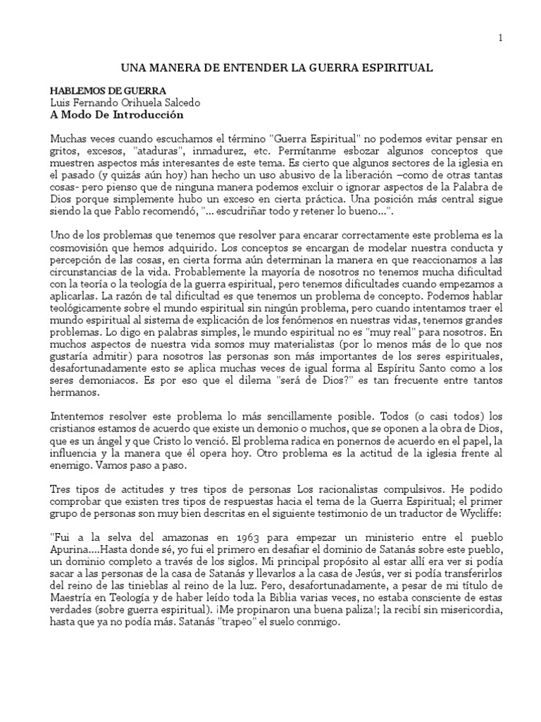 Estrategias en la Guerra Espiritual | PDF | Jacob | Cristo (título)